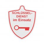 Autoschilder für die Windschutzscheibe- Aufschrift Schlüsseldienst im Einsatz - Painpoint Kunststofftechnik