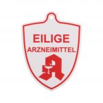 Autoschilder für die Windschutzscheibe Aufschrift Eilige Arzneimittel - Painpoint Kunststofftechnik